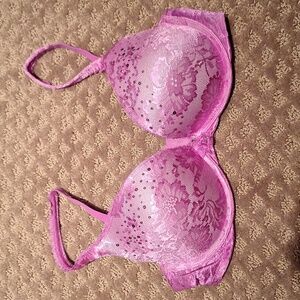 Victoria's Secret Purple Lace Bra 32DD